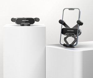 Vention Automatyczny uchwyt samochodowy na telefon Vention KCEH0 z klipsem Szary 2