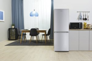Lodówka Candy Candy CCG1L314ES Refrigerator, E, Free standing, Combi, Height 144 cm, Fridge net 109 L, Freezer net 48 L, Silver Candy 9