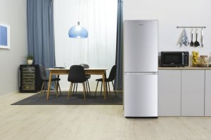 Lodówka Candy Candy CCG1L314ES Refrigerator, E, Free standing, Combi, Height 144 cm, Fridge net 109 L, Freezer net 48 L, Silver Candy 10