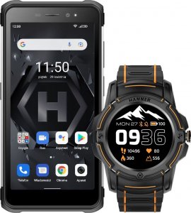 Smartfon myPhone Hammer Iron 4 + Watch Plus 4/32GB Czarno-srebrny  (TEL000861) 1