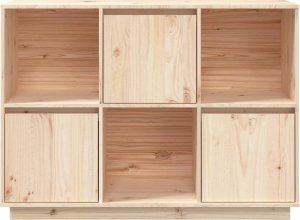 vidaXL Szafka, 110,5x35x80 cm, lite drewno sosnowe 6