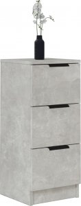 vidaXL Szafka, szarość betonu, 30x30x70 cm, materiał drewnopochodny 4