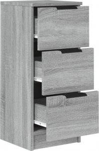 vidaXL Szafka, szary dąb sonoma, 30x30x70 cm cm 7