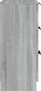 vidaXL Szafka, szary dąb sonoma, 30x30x70 cm cm 8