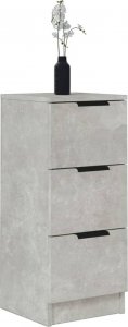 vidaXL Szafki, 2 szt., szarość betonu, 30x30x70 cm 4