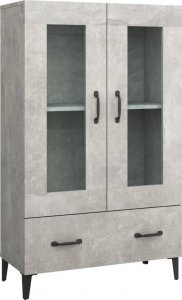 vidaXL Szafka, szarość betonu, 70x31x115 cm 2