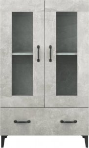 vidaXL Szafka, szarość betonu, 70x31x115 cm 5