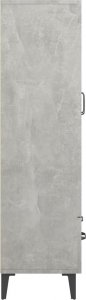 vidaXL Szafka, szarość betonu, 70x31x115 cm 7