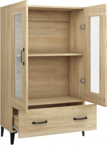 vidaXL Szafka, dąb sonoma, 70x31x115 cm, materiał drewnopochodny 5