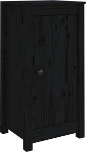 vidaXL Szafki, 2 szt., czarne, 40x35x80 cm, lite drewno sosnowe 2