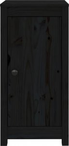 vidaXL Szafki, 2 szt., czarne, 40x35x80 cm, lite drewno sosnowe 5