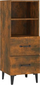 vidaXL Szafka, przydymiony dąb, 34,5x34x90 cm 2