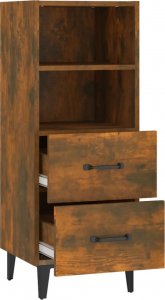 vidaXL Szafka, przydymiony dąb, 34,5x34x90 cm 7