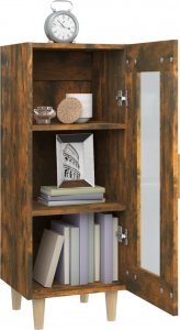 vidaXL Szafka, przydymiony dąb, 34,5x34x90 cm 5