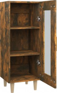 vidaXL Szafka, przydymiony dąb, 34,5x34x90 cm 8