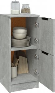 vidaXL Szafka, szarość betonu, 30x30x70 cm, materiał drewnopochodny 4