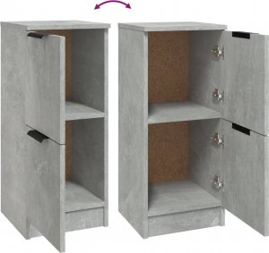 vidaXL Szafka, szarość betonu, 30x30x70 cm, materiał drewnopochodny 8