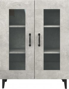 vidaXL Szafka, szarość betonu, 69,5x34x90 cm, materiał drewnopochodny 6