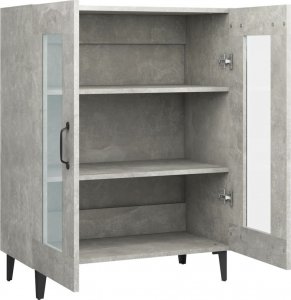 vidaXL Szafka, szarość betonu, 69,5x34x90 cm, materiał drewnopochodny 7