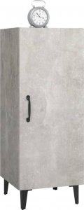 vidaXL Szafka, szarość betonu, 34,5x34x90 cm 5