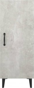 vidaXL Szafka, szarość betonu, 34,5x34x90 cm 6
