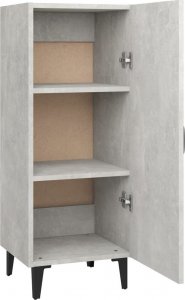 vidaXL Szafka, szarość betonu, 34,5x34x90 cm 8