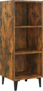 vidaXL Szafka, przydymiony dąb, 34,5x32,5x90 cm 2