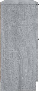 vidaXL Szafka, szary dąb sonoma, 30x30x70 cm, materiał drewnopochodny 7