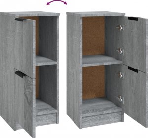 vidaXL Szafka, szary dąb sonoma, 30x30x70 cm, materiał drewnopochodny 8