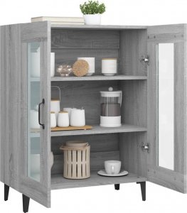 vidaXL Szafka, szary dąb sonoma, 69,5x34x90cm 5