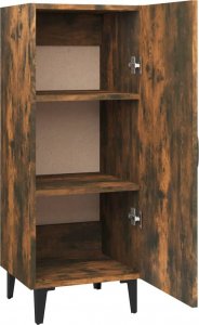 vidaXL Szafka, przydymiony dąb, 34,5x34x90 cm, materiał drewnopochodny 8