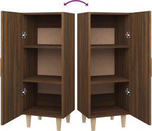 vidaXL Szafka, brązowy dąb, 34,5x34x90 cm, materiał drewnopochodny 9