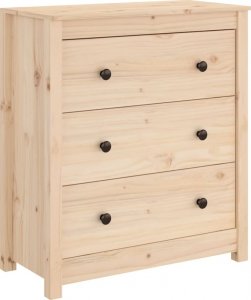 vidaXL Szafka, 70x35x80 cm, lite drewno sosnowe 2