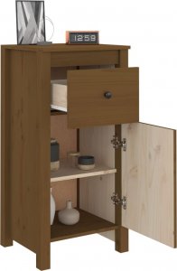 vidaXL Szafki, 2 szt., miodowy brąz, 40x35x80 cm, lite drewno sosnowe 4