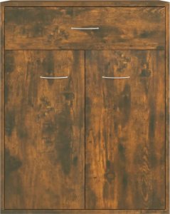 vidaXL Szafka, przydymiony dąb, 60x30x75 cm, materiał drewnopochodny 7