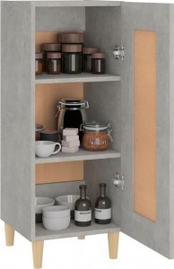 vidaXL Szafka, szarość betonu, 34,5x34x90 cm, materiał drewnopochodny 4