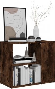 vidaXL Szafka boczna, przydymiony dąb, 60x30x50 cm 5