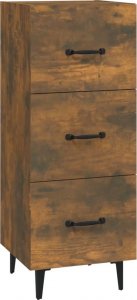 vidaXL Szafka, przydymiony dąb, 34,5x34x90 cm, materiał drewnopochodny 2