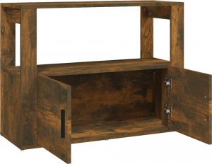 vidaXL Szafka, przydymiony dąb, 80x30x60 cm, materiał drewnopochodny 7