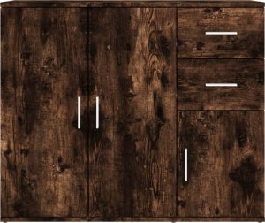 vidaXL Szafka, przydymiony dąb, 91x29,5x75 cm 6