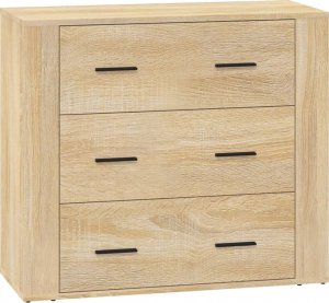 vidaXL Szafki, 3 szt., dąb sonoma, materiał drewnopochodny 7