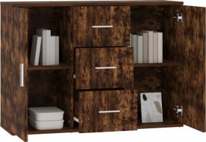 vidaXL Szafka, przydymiony dąb, 91x29,5x65 cm 4