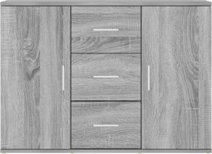 vidaXL Szafka, szary dąb sonoma, 91x29,5x65cm 6