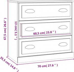vidaXL Szafki, 2 szt., szarość betonu 7