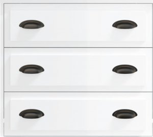 vidaXL Szafki, 2 szt., białe z połyskiem 4