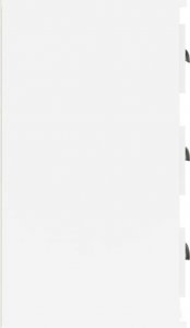 vidaXL Szafka, biała z połyskiem, 70x35,5x67,5 cm 5