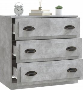 vidaXL Szafka, szarość betonu, 70x35,5x67,5cm, materiał drewnopochodny 7