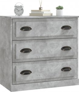 vidaXL Szafka, szarość betonu, 70x35,5x67,5cm, materiał drewnopochodny 8