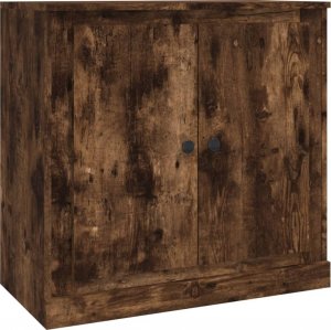vidaXL Szafka, przydymiony dąb, 70x35,5x67,5 cm 2