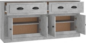 vidaXL Szafki, 2 szt., szarość betonu 6